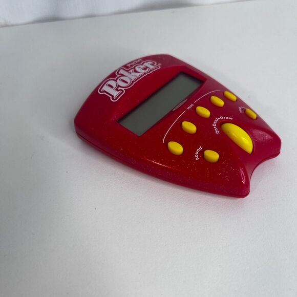 2002 Radica Lighted Sound Poker Pocket Handheld Digital Card Game Casino WORKS - Picture 4 of 10